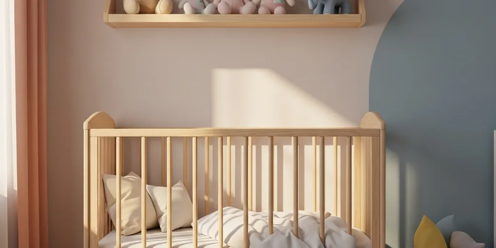 Boş bebek odası ve pencere ışığı temsili görsel