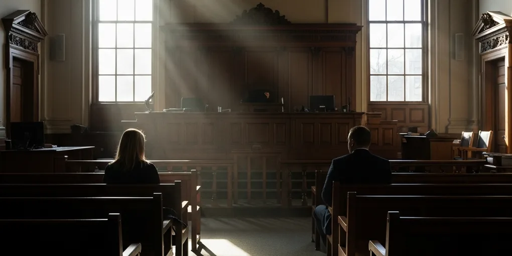 Boşanma davası mahkeme salonu hukuki süreç